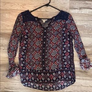 Lucky Brand Shirt/Tunic/Peasant too